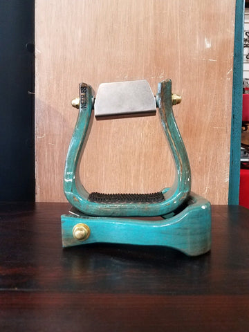 Nettles Turquoise Stirrup with Leveler Option