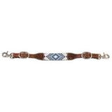 Wither Strap, Beaded Aztec Infinity Blue Diamond